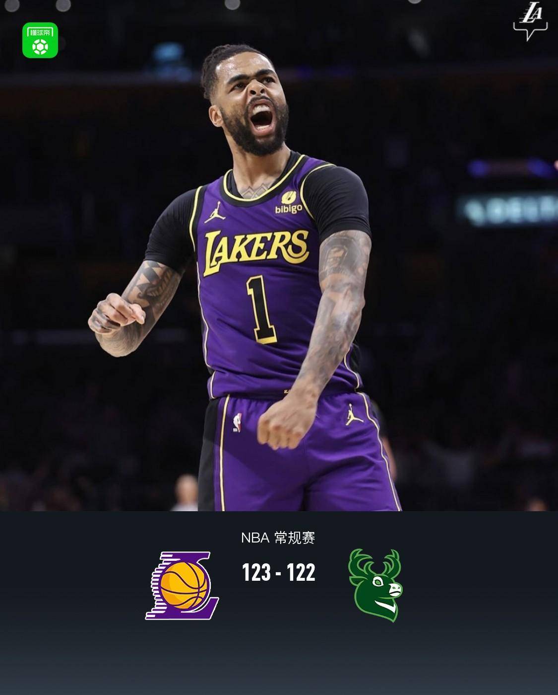 美国男篮血洗雄鹿，拉塞尔爆发神勇