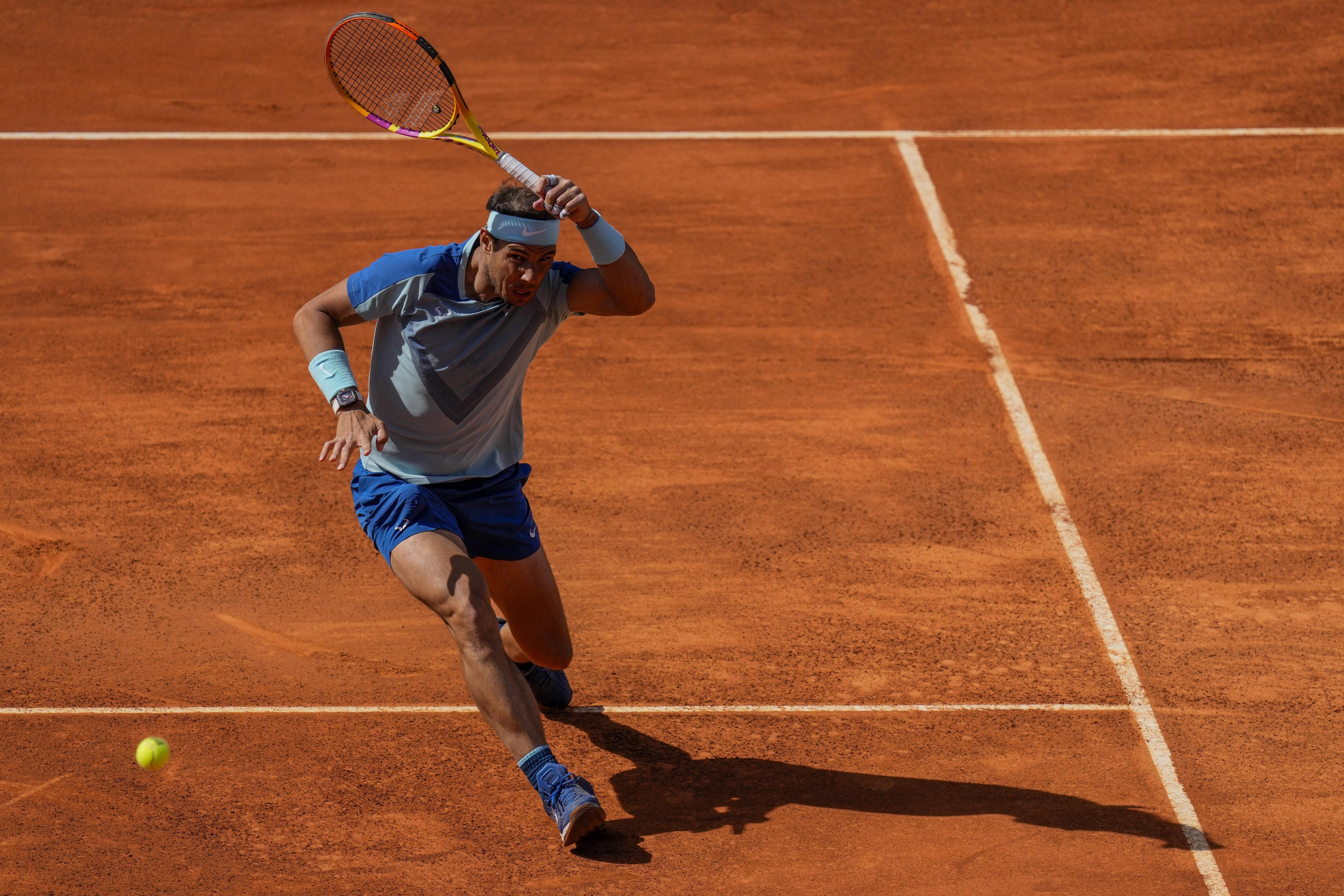 包含德国网球队力克意大利网球队，纳达尔高光表现的词条